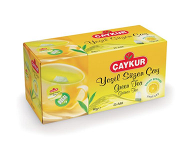 Çaykur Yeşil Süzen Limonlu Poşet Çay 20´li